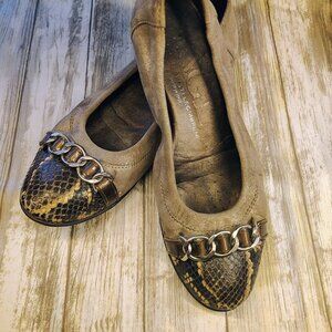 Women's AGL Attilio Giusti Leombruni Leather Ballet Flats Shoes US 7